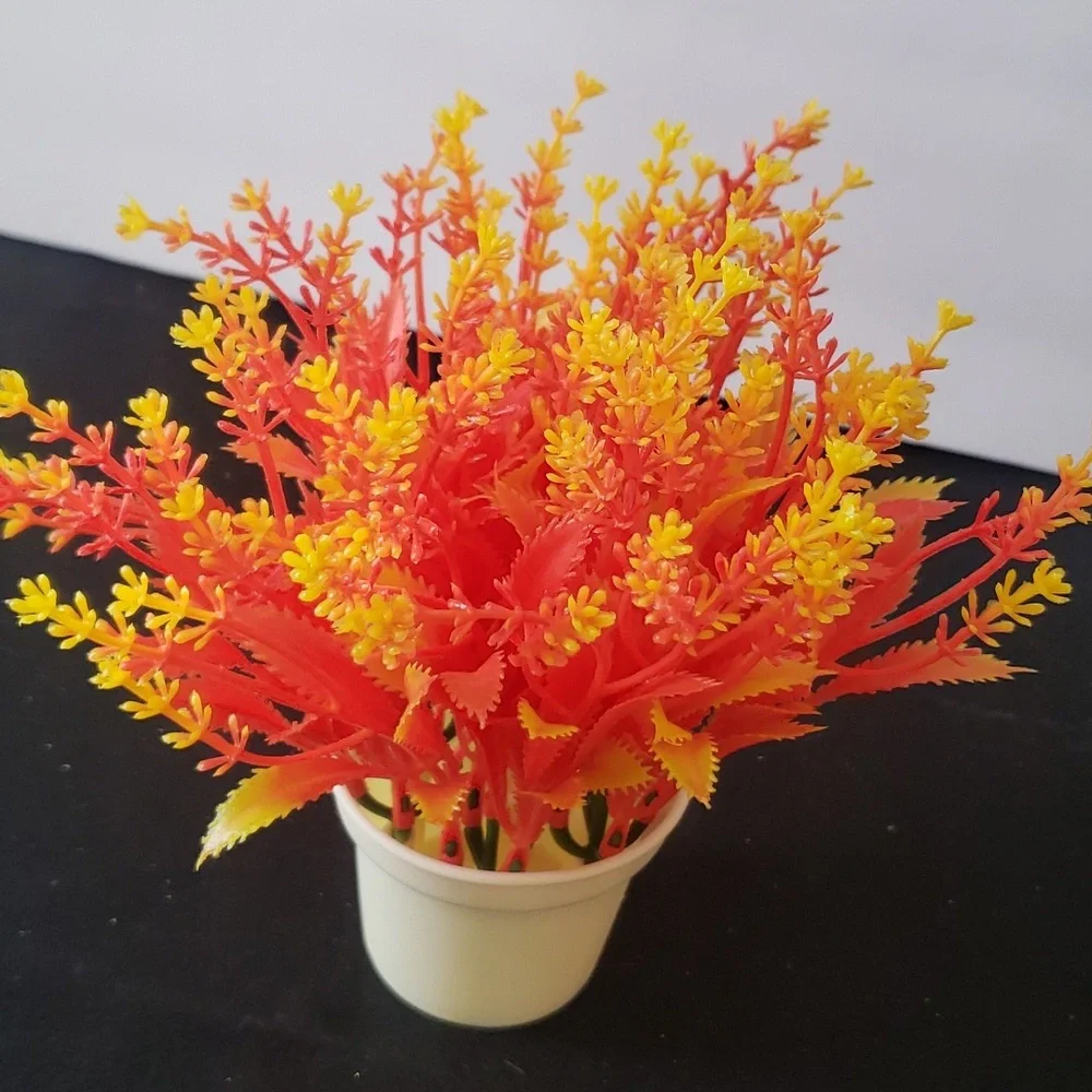 🤯3/$12 Plastic Fish Tank Accessory Fake Plant